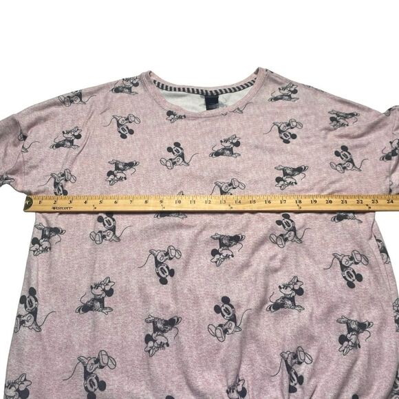 Disney Pajama Loungewear Set Mickey Minnie Mouse Soft Pink Women’s Sz XL - Picture 8 of 16